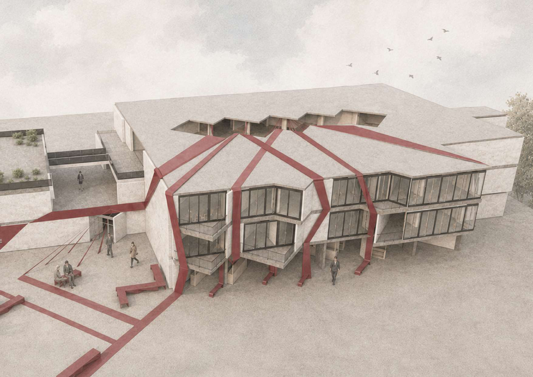 The roof as an active part of the architecture
