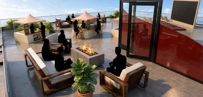 Second floor terrace