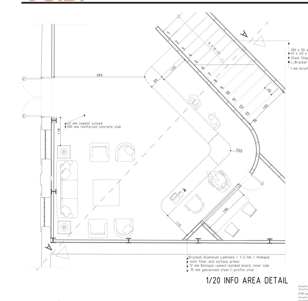 Info area detail plan